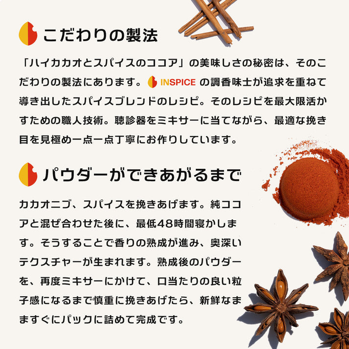 the cocoa 「ハイカカオとスパイスココア」/84g