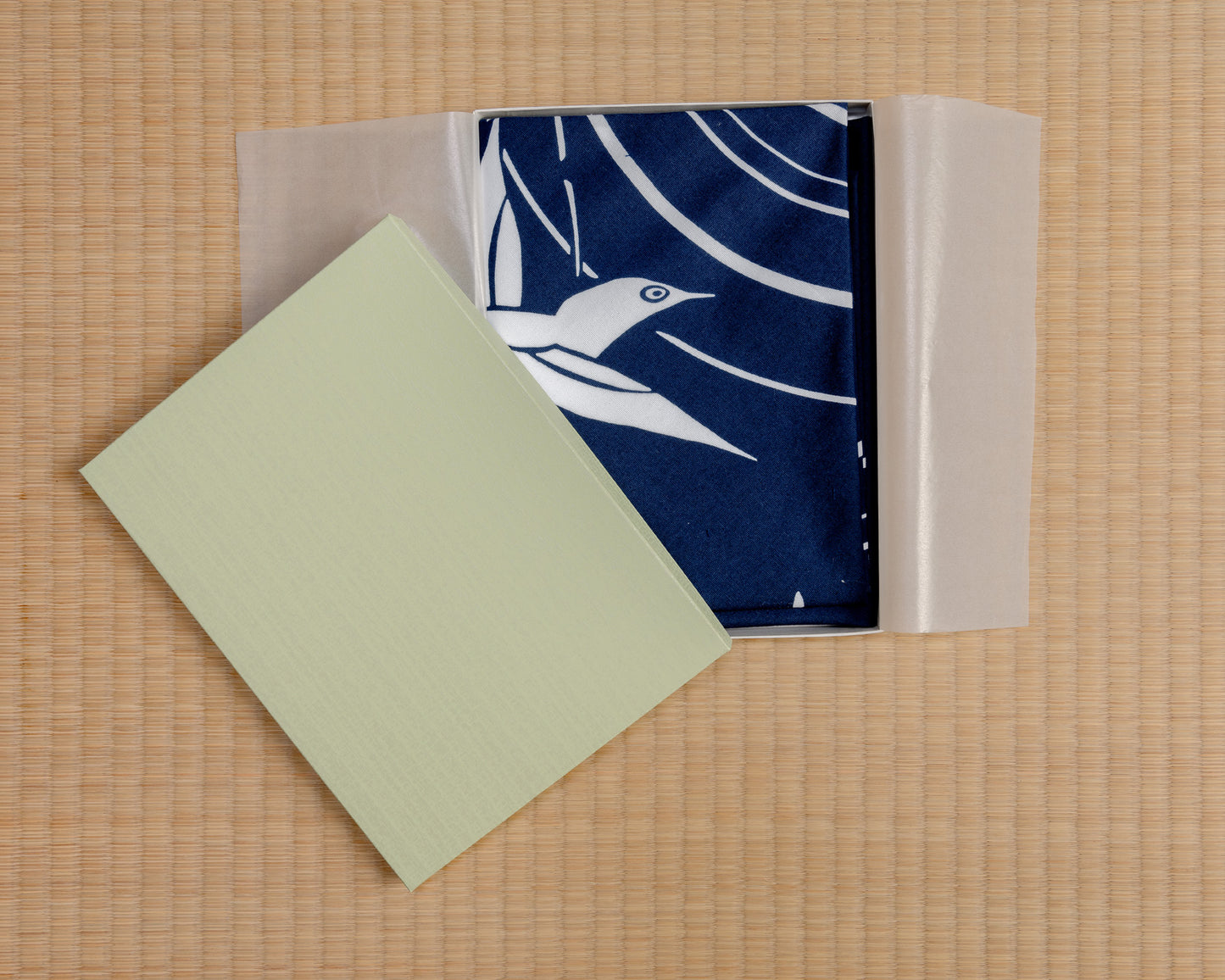 Living National Treasure Shogyo Oba Furoshiki Kaga dyed