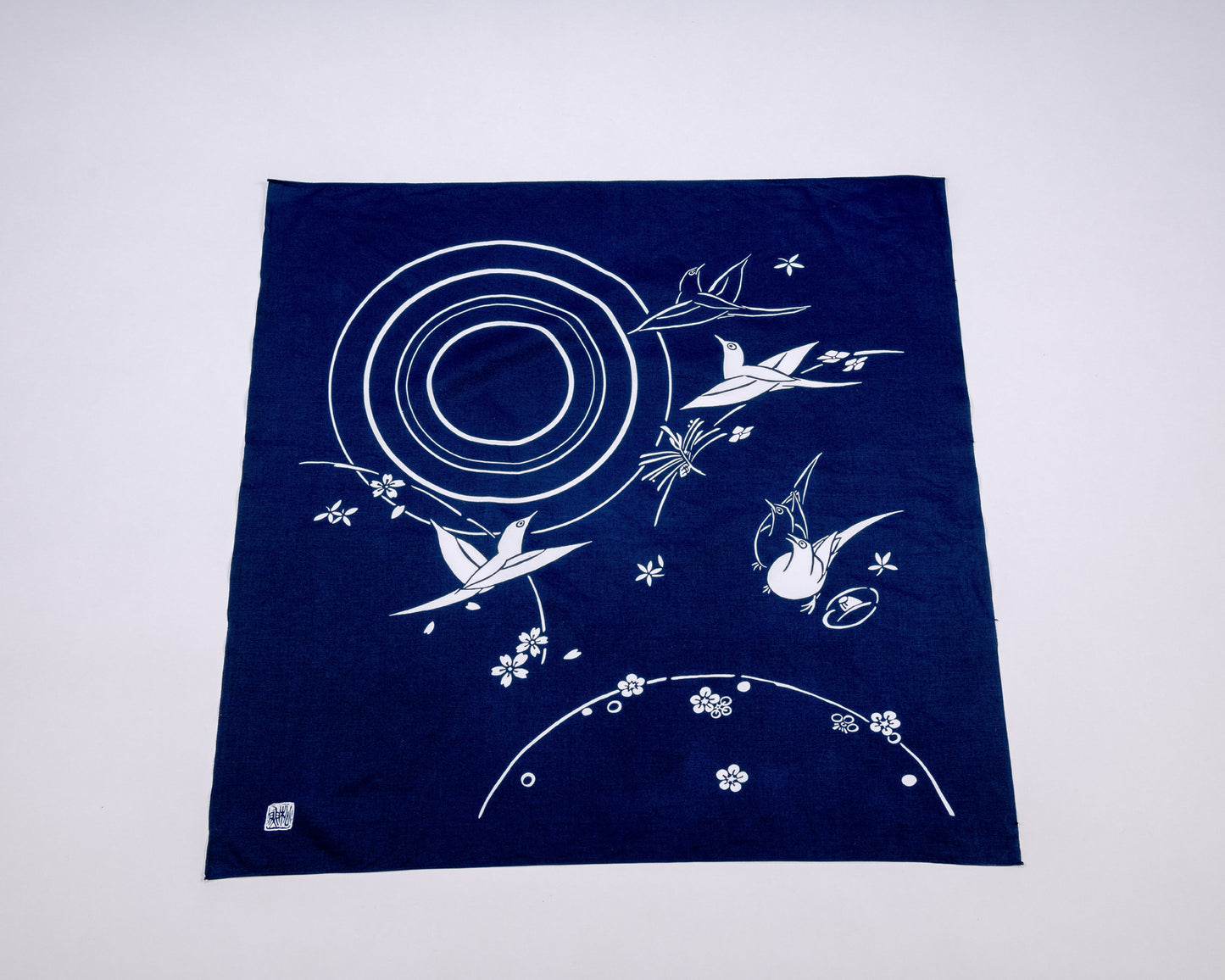 Living National Treasure Shogyo Oba Furoshiki Kaga dyed