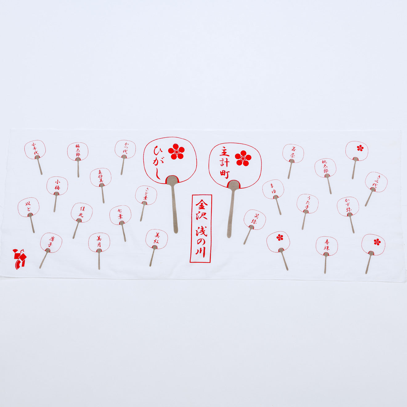 Kanazawa geisha tenugui (with geisha name)