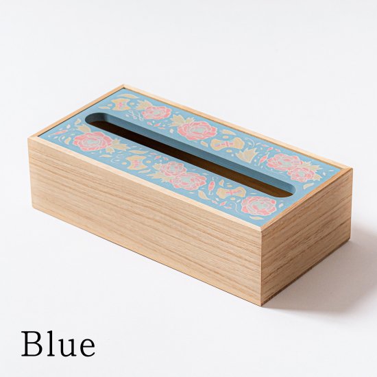 珪藻土パーパータオルボックス ブルー