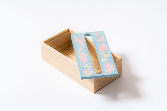 珪藻土パーパータオルボックス ブルー