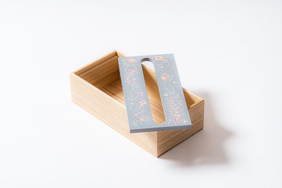 珪藻土パーパータオルボックス グレー