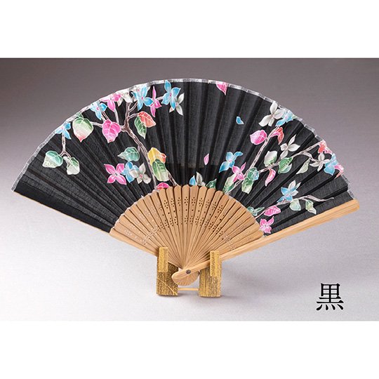Kaga Yuzen Folding Fan Kousa Dogwood