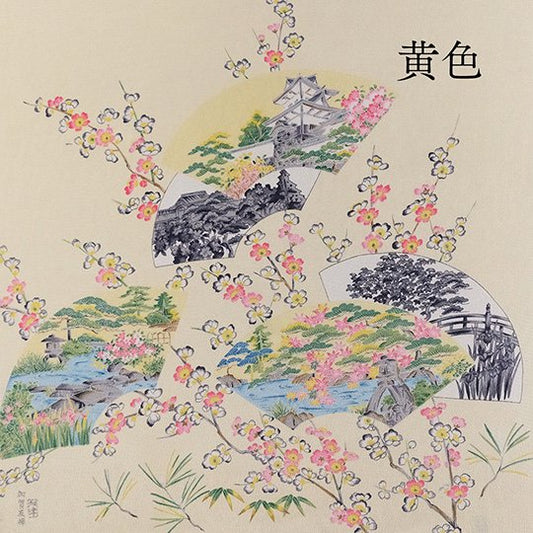 加賀友禅 風呂敷 兼六園